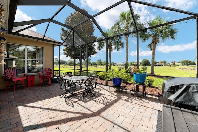 8737 SW 83rd Cir, Ocala, FL 34481 - view of patio featuring a lanai