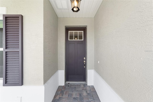 9865 SW 105th Ct, Ocala, FL 34481 - property entrance featuring stucco siding