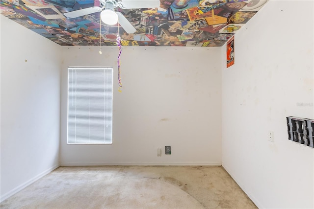 3019 NW Juanita Pl, Cape Coral, FL 33993 - carpeted empty room featuring ceiling fan and baseboards