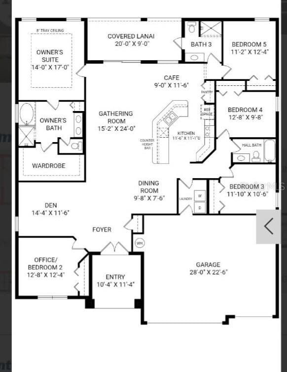 11412 SW 51st Cir, Ocala, FL 34476 - home floor plan