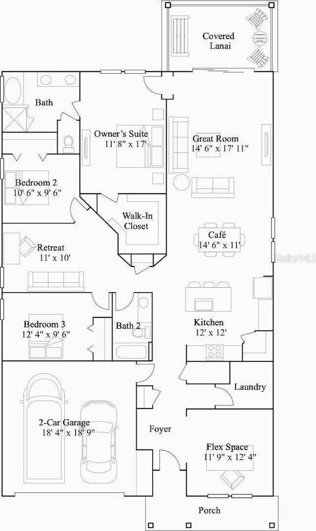 9253 SW 58th Cir, Ocala, FL 34476 - home floor plan