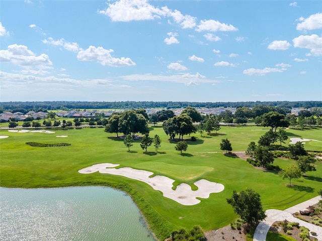 5651 NW 40th Pl, Ocala, FL 34482 - drone / aerial view of a golf course and a large body of water