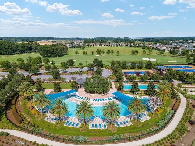 5651 NW 40th Pl, Ocala, FL 34482 - drone / aerial view of a local golf course and a pool