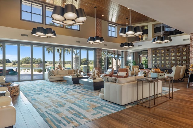 5651 NW 40th Pl, Ocala, FL 34482 - lobby with a towering ceiling and wood ceiling