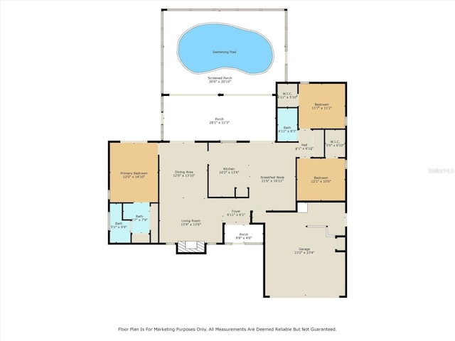 9606 N Caressa Way, Citrus Springs, FL 34434 - room layout