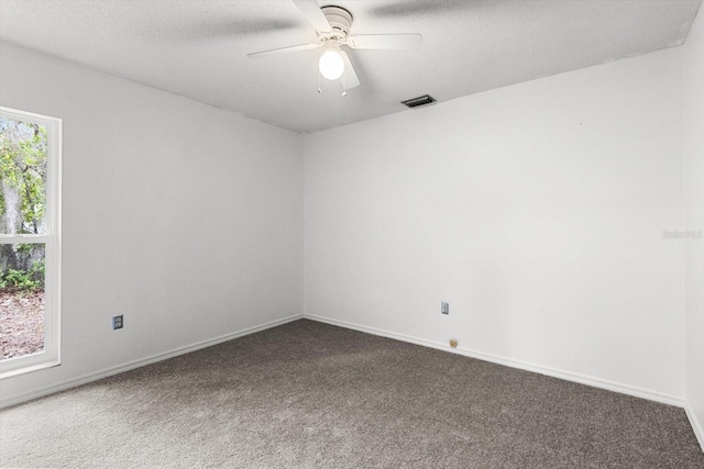 9606 N Caressa Way, Citrus Springs, FL 34434 - unfurnished room featuring carpet floors, ceiling fan, and baseboards