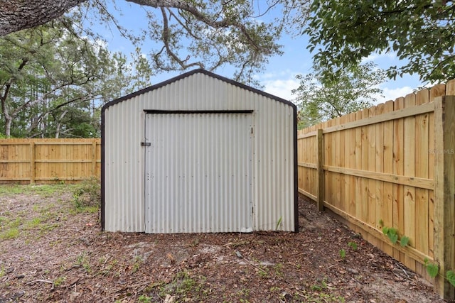 9606 N Caressa Way, Citrus Springs, FL 34434 - view of outbuilding with a fenced backyard