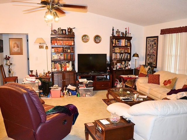 8321 SW 108th Place Rd, Ocala, FL 34481 - living area with ceiling fan and carpet floors