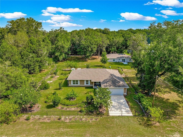 3445 SE 139th Ln, Summerfield, FL 34491 - view from above of property featuring a heavily wooded area