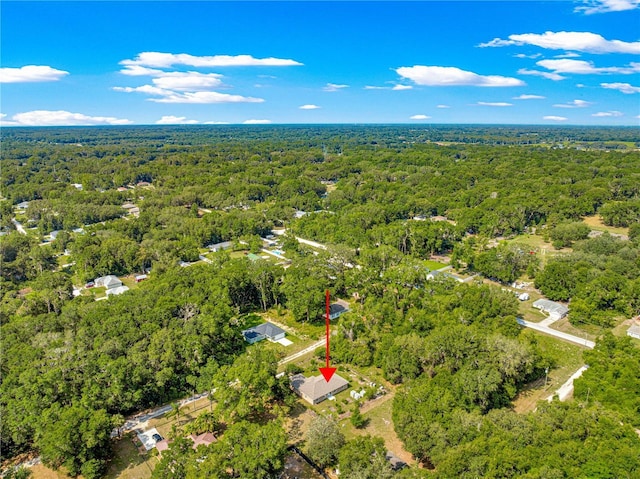 3445 SE 139th Ln, Summerfield, FL 34491 - aerial overview of property's location with a heavily wooded area