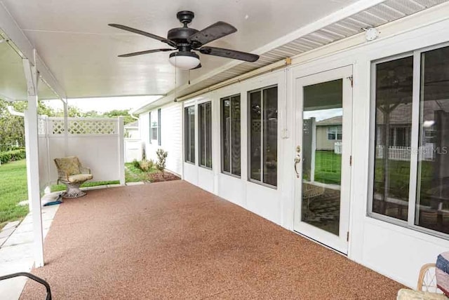 6190 SW 84th Pl, Ocala, FL 34476 - view of patio featuring a ceiling fan
