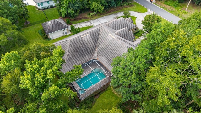 7915 SE 12th Cir, Ocala, FL 34480 - view from above of property featuring a pool