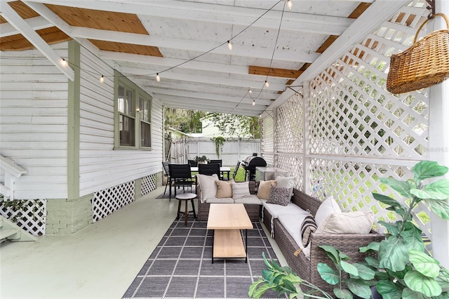 828 SE 3rd St, Ocala, FL 34471 - view of patio / terrace with outdoor lounge area and outdoor dining area