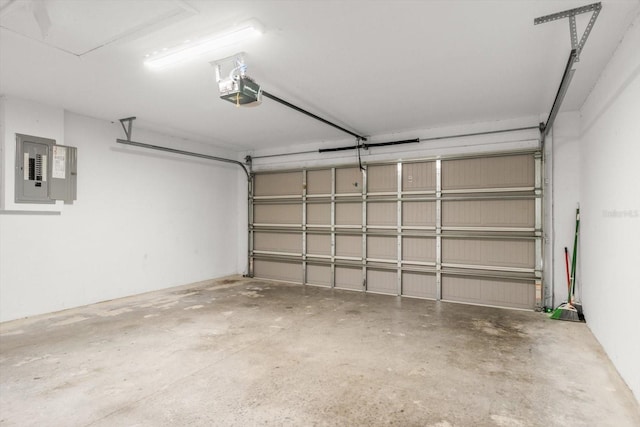 17277 SW 44th Cir, Ocala, FL 34473 - garage featuring electric panel and a garage door opener