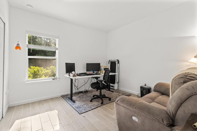 19551 SW 77th Loop, Dunnellon, FL 34432 - office space featuring baseboards and wood finished floors
