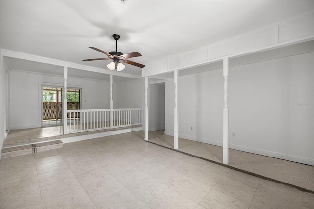 3331 SE 4th St, Ocala, FL 34471 - unfurnished bedroom featuring a ceiling fan and baseboards
