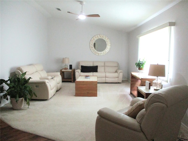 14192 SW 112th Cir, Dunnellon, FL 34432 - living room with a ceiling fan