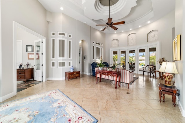 3986 SE 43rd Cir, Ocala, FL 34480 - common area with a high ceiling and recessed lighting