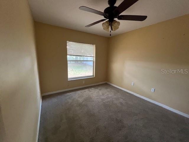 8100 SW 56th Ter, Ocala, FL 34476 - carpeted empty room with baseboards and a ceiling fan