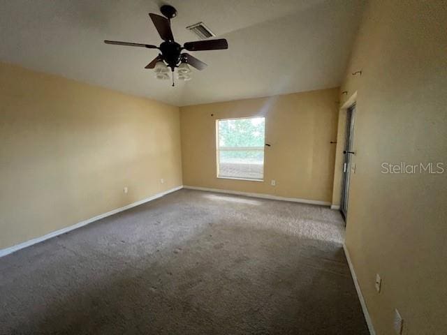 8100 SW 56th Ter, Ocala, FL 34476 - unfurnished room with baseboards, carpet, and a ceiling fan