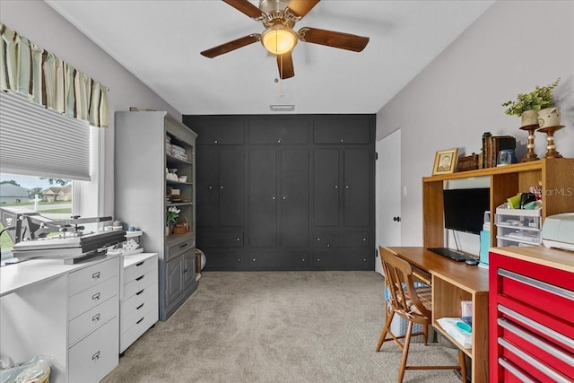 460 E Haines Blvd, Lake Alfred, FL 33850 - office area featuring ceiling fan and light colored carpet