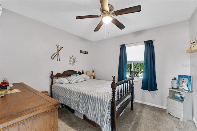 460 E Haines Blvd, Lake Alfred, FL 33850 - bedroom featuring light carpet, ceiling fan, and baseboards