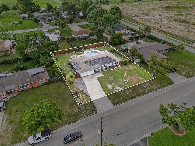 460 E Haines Blvd, Lake Alfred, FL 33850 - aerial view of residential area featuring property boundaries highlighted