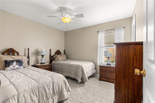 8732 SW 60th Cir, Ocala, FL 34476 - bedroom with light colored carpet and ceiling fan