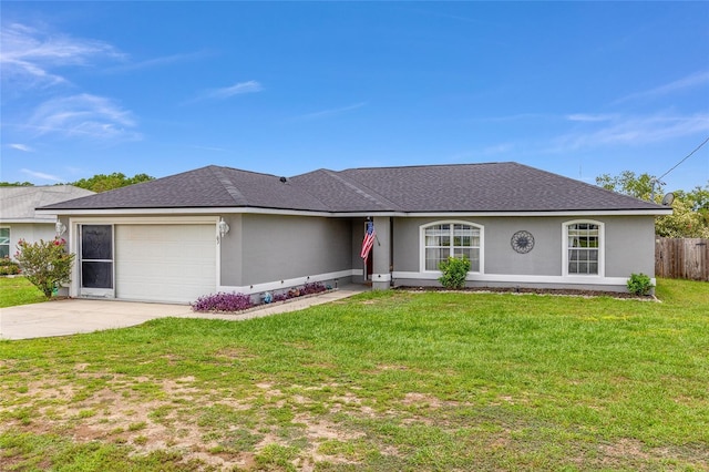 63 Walnut Crse, Ocala, FL 34480 - ranch-style home with an attached garage, stucco siding, and concrete driveway