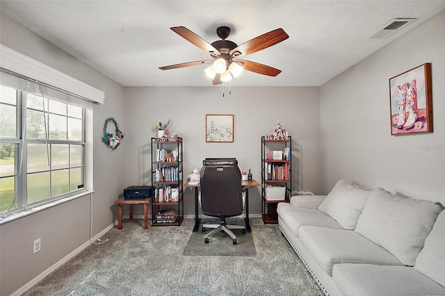 986 SE 57th Ave, Ocala, FL 34480 - carpeted office featuring ceiling fan and baseboards