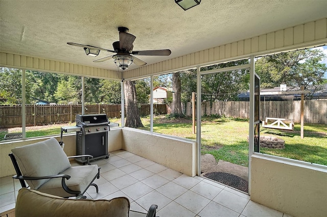 986 SE 57th Ave, Ocala, FL 34480 - sunroom featuring ceiling fan