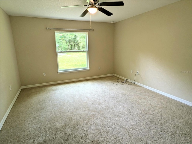 13921 SW 108th Ln, Dunnellon, FL 34432 - carpeted spare room featuring ceiling fan and baseboards