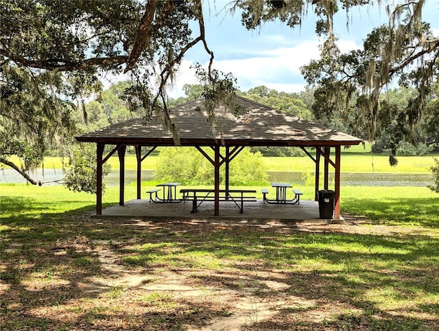 13921 SW 108th Ln, Dunnellon, FL 34432 - view of home's community featuring a gazebo and a lawn