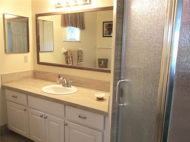 14695 SW 112th Cir, Dunnellon, FL 34432 - full bathroom featuring vanity and a stall shower