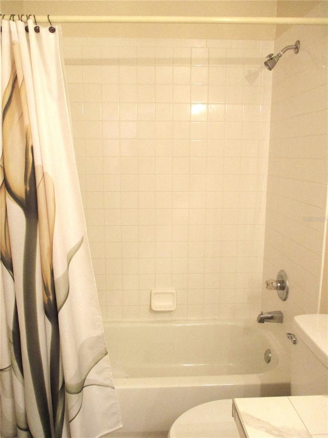 14695 SW 112th Cir, Dunnellon, FL 34432 - full bathroom featuring shower / tub combo and vanity