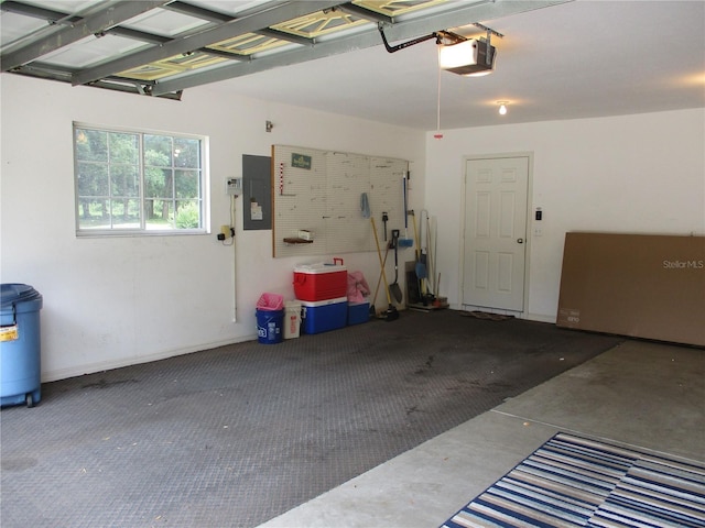 14695 SW 112th Cir, Dunnellon, FL 34432 - garage with electric panel and a garage door opener