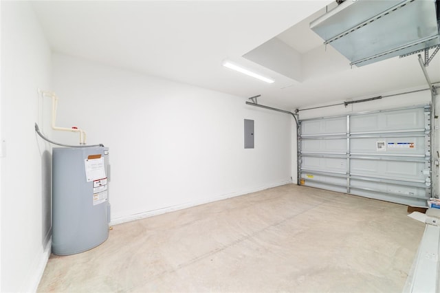 37 Teak Run, Ocala, FL 34472 - garage featuring water heater and electric panel