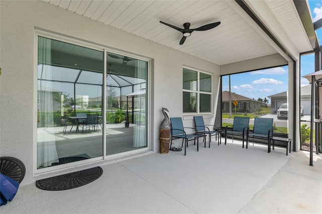 8802 SW 79th Loop, Ocala, FL 34481 - view of patio / terrace featuring a ceiling fan