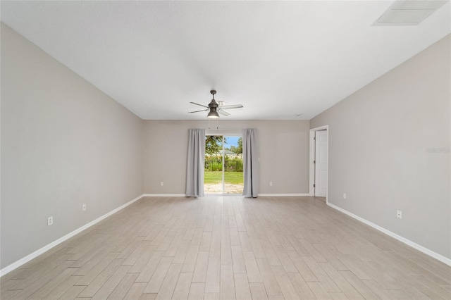 16605 SW 31st Cir, Ocala, FL 34473 - unfurnished room with ceiling fan and light wood-type flooring