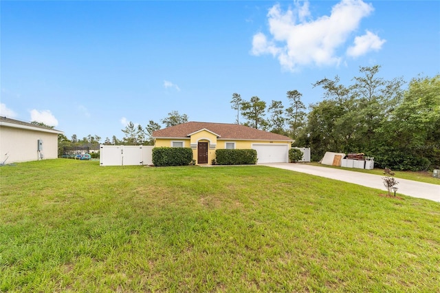 16605 SW 31st Cir, Ocala, FL 34473 - ranch-style house with concrete driveway, an attached garage, and stucco siding
