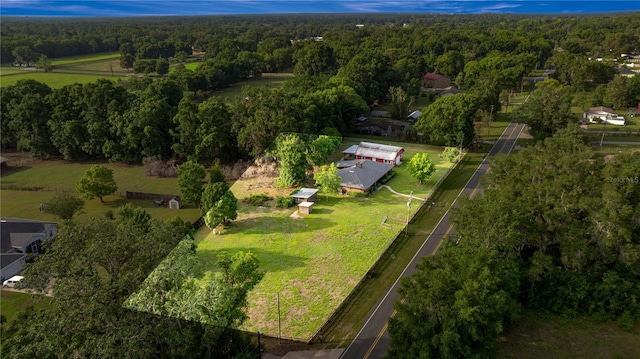 6497 W Anthony Rd, Ocala, FL 34479 - aerial view of property and surrounding area with a heavily wooded area