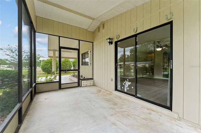 10012 SW 88th Ct, Ocala, FL 34481 - unfurnished sunroom with lofted ceiling