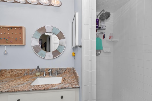 10806 SW 86th Ave, Ocala, FL 34481 - full bathroom featuring vanity and a tile shower