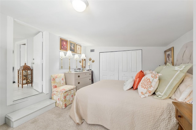 12335 SE 130th Ct, Ocklawaha, FL 32179 - bedroom with a closet and carpet floors