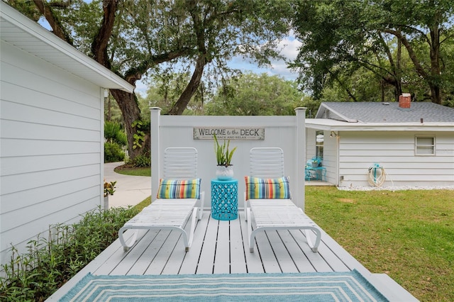 12335 SE 130th Ct, Ocklawaha, FL 32179 - deck featuring a yard