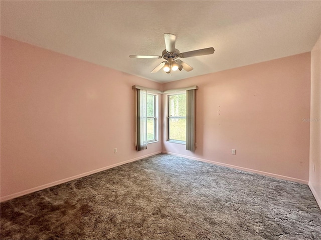 2020 W Snowy Egret Pl, Citrus Springs, FL 34434 - empty room featuring carpet, ceiling fan, and baseboards