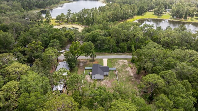 5063 SE 168th Ter, Ocklawaha, FL 32179 - aerial view of property's location with a nearby body of water and a heavily wooded area