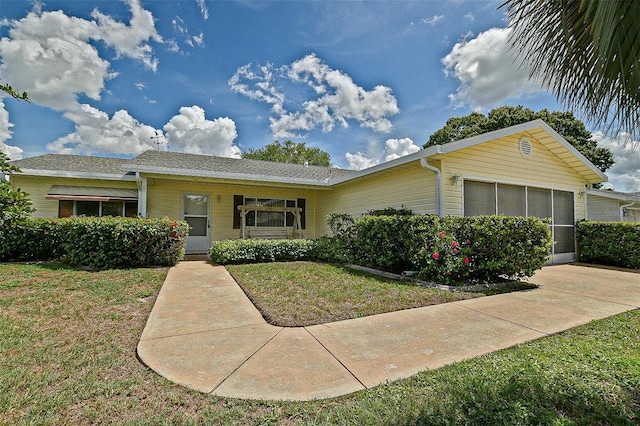 10699 SE 178th St, Summerfield, FL 34491 - ranch-style house with a garage, a front yard, and concrete driveway