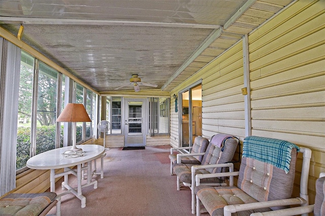 10699 SE 178th St, Summerfield, FL 34491 - sunroom / solarium featuring a ceiling fan and healthy amount of natural light