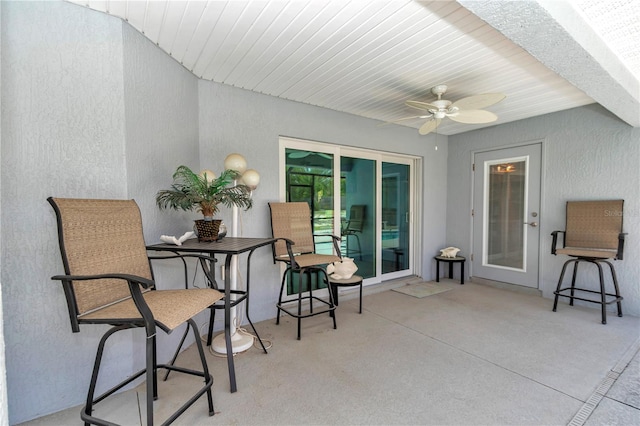 12392 SW 85th Pl, Dunnellon, FL 34432 - view of patio / terrace featuring ceiling fan